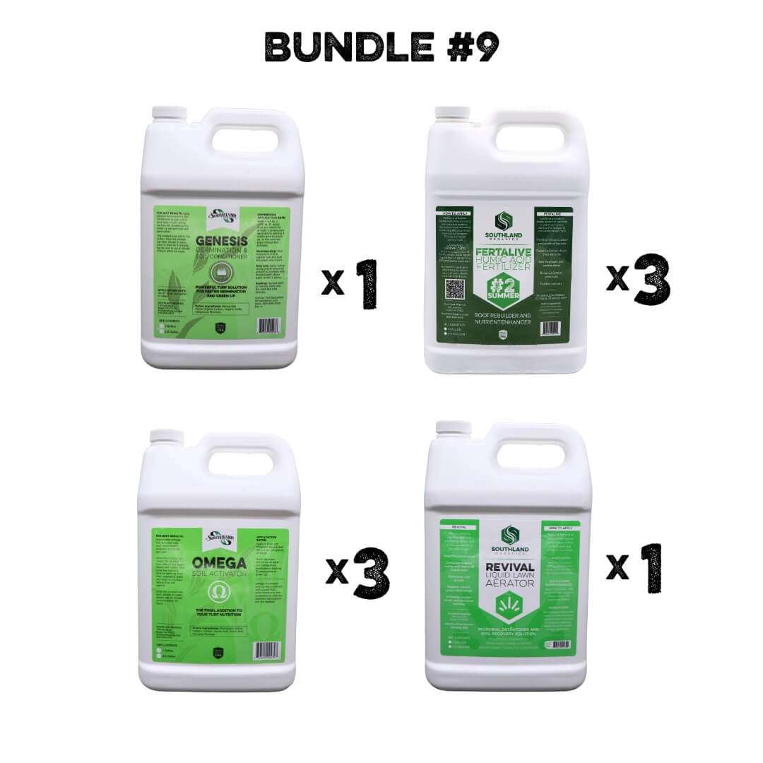 Natural lawn products in Lawn Care Bundles for sustainable care.