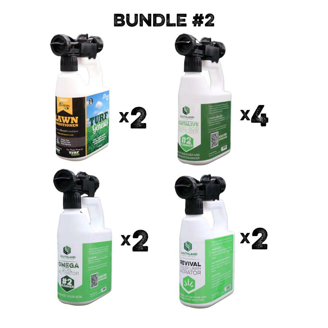 DIY Custom Lawn Plan with natural lawn products for healthy grass.