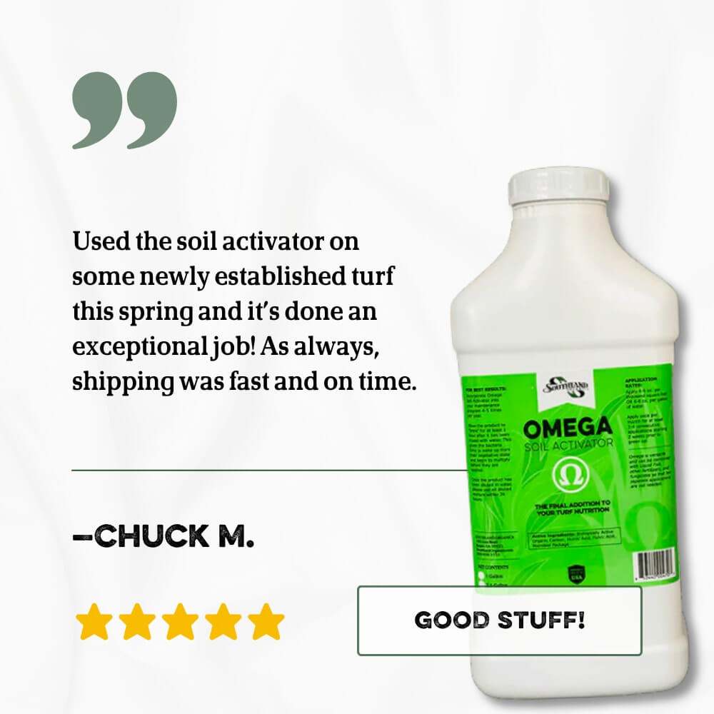 Soil Activator for Lawns with beneficial bacteria for lush green grass.