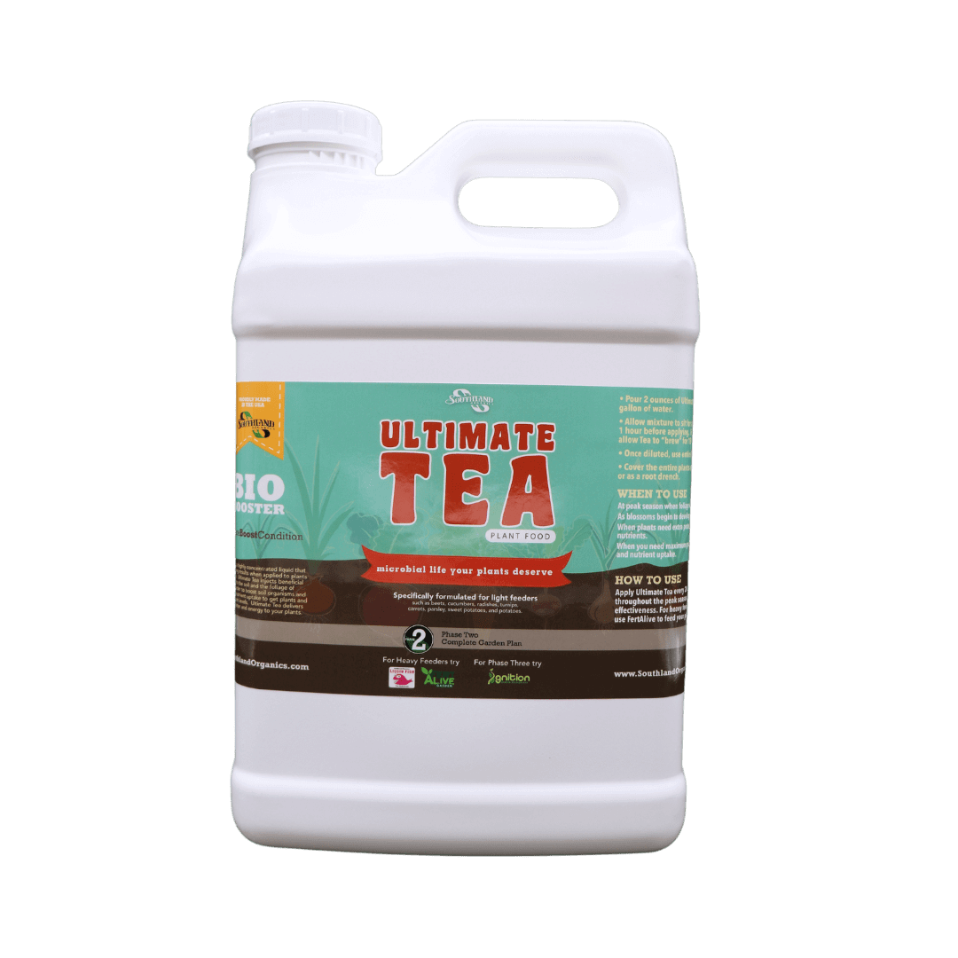Ultimate Tea Garden Plant Food with organic acids for healthy plants.