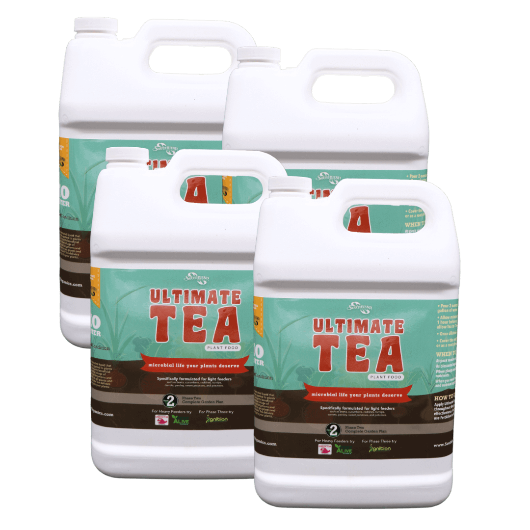 Natural Ultimate Tea Garden Plant Food for beneficial microorganisms.