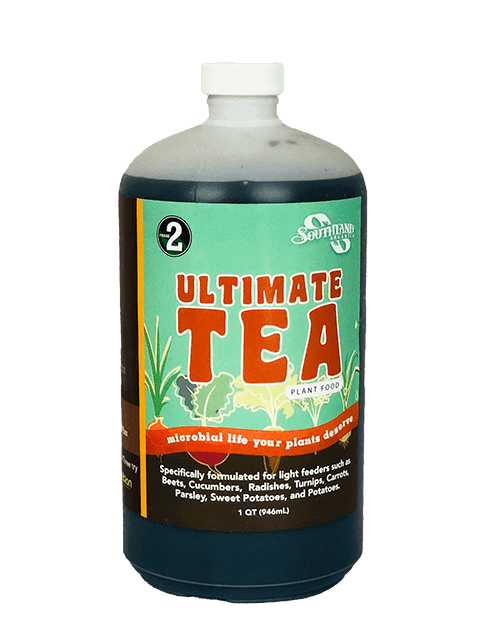 Organic Ultimate Tea Garden Plant Food for soil microbes and plants.