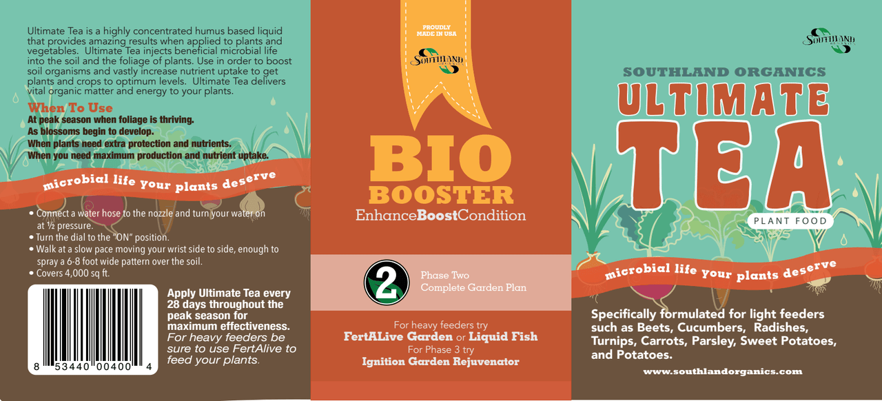 Ultimate Tea Garden Plant Food, a natural food source for microbes.